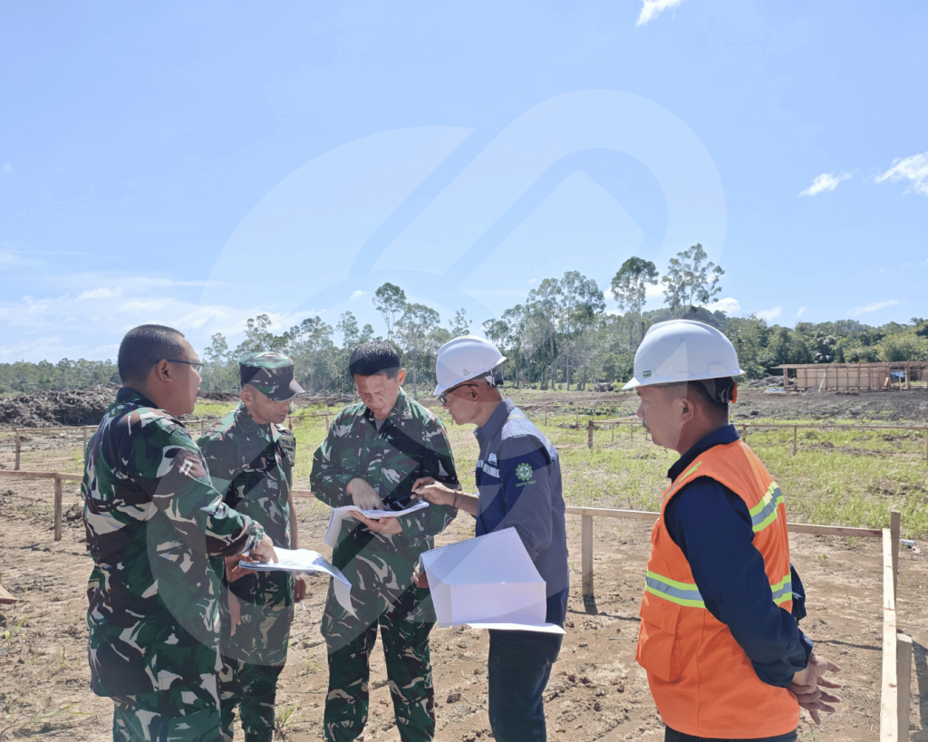 Kazidam I/Bukit Barisan Reviews the Progress of Infrastructure and Facilities Development at Yonif TP 903/Baluseda, West Nias Regency