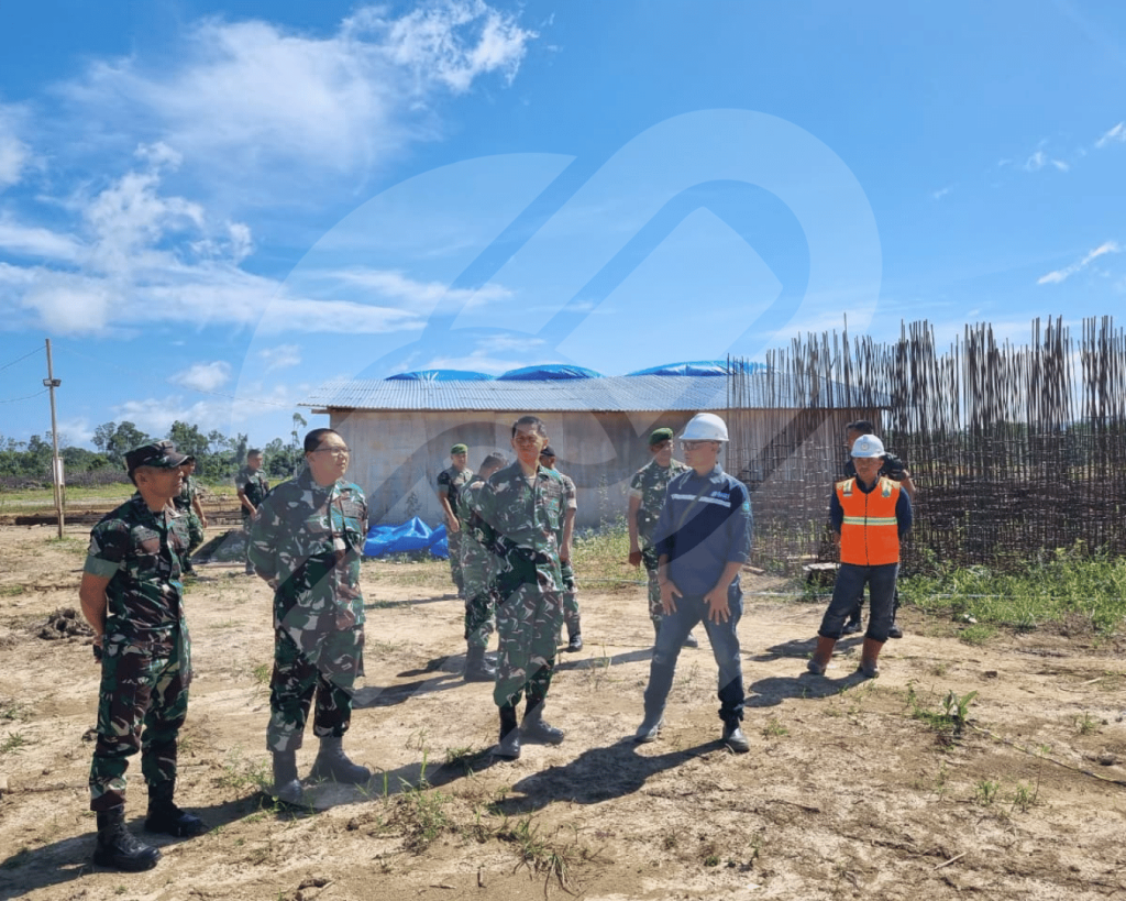 Kazidam I/Bukit Barisan Reviews the Progress of Infrastructure and Facilities Development at Yonif TP 903/Baluseda, West Nias Regency