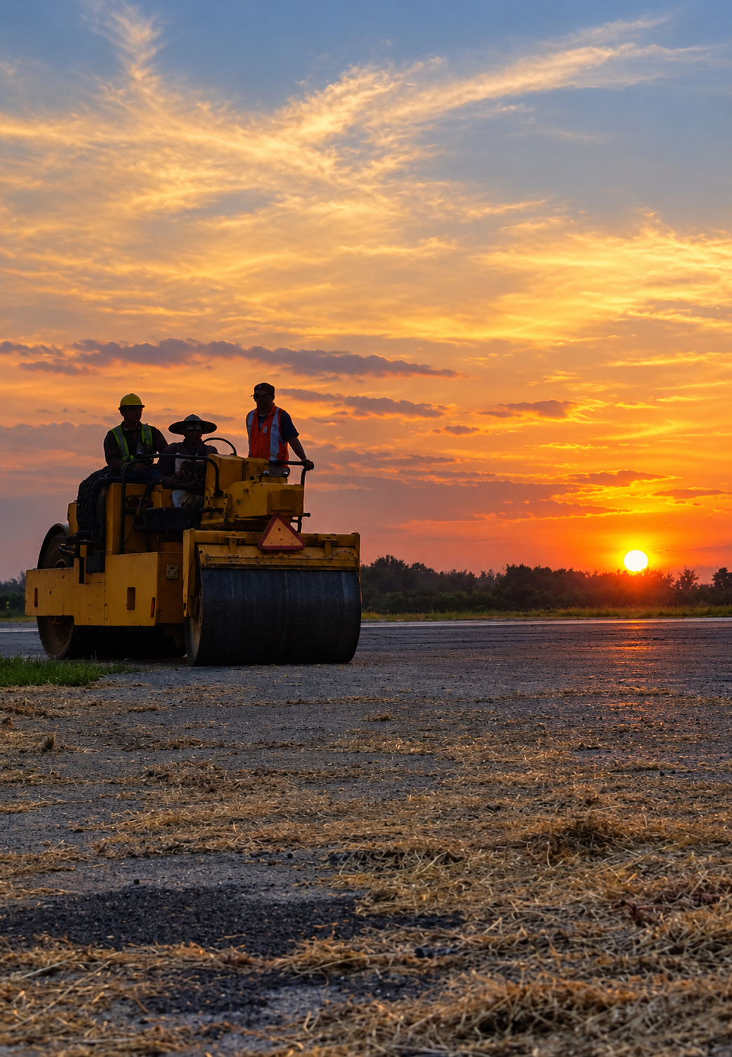Pekerjaan Overlay Holding Bay Area Ujung Runway 35, 2 Lapis, di Lanud Iswahjudi
