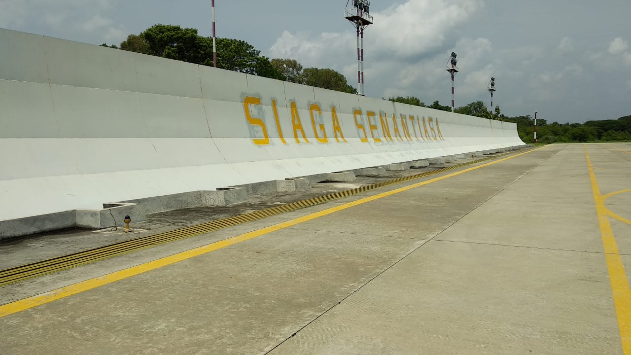 Pekerjaan Renovasi Jetblast dan Shelter Pesawat F-16, Skadron 3, di Lanud Iswahjudi