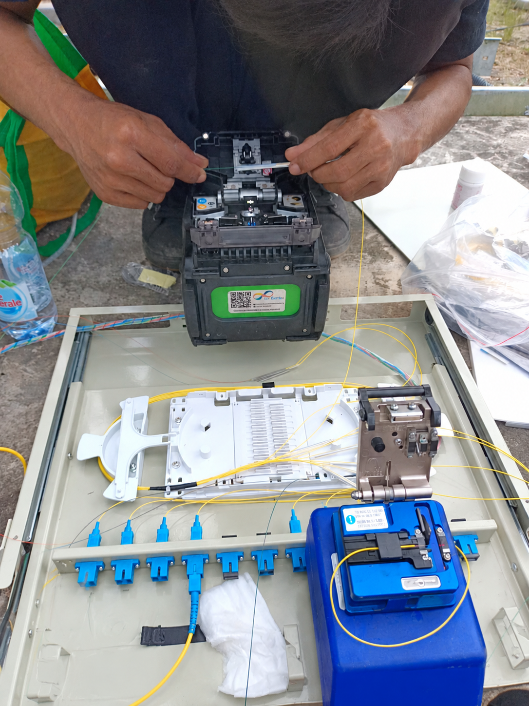 Proses Penyambungan Kabel Fiber Optik