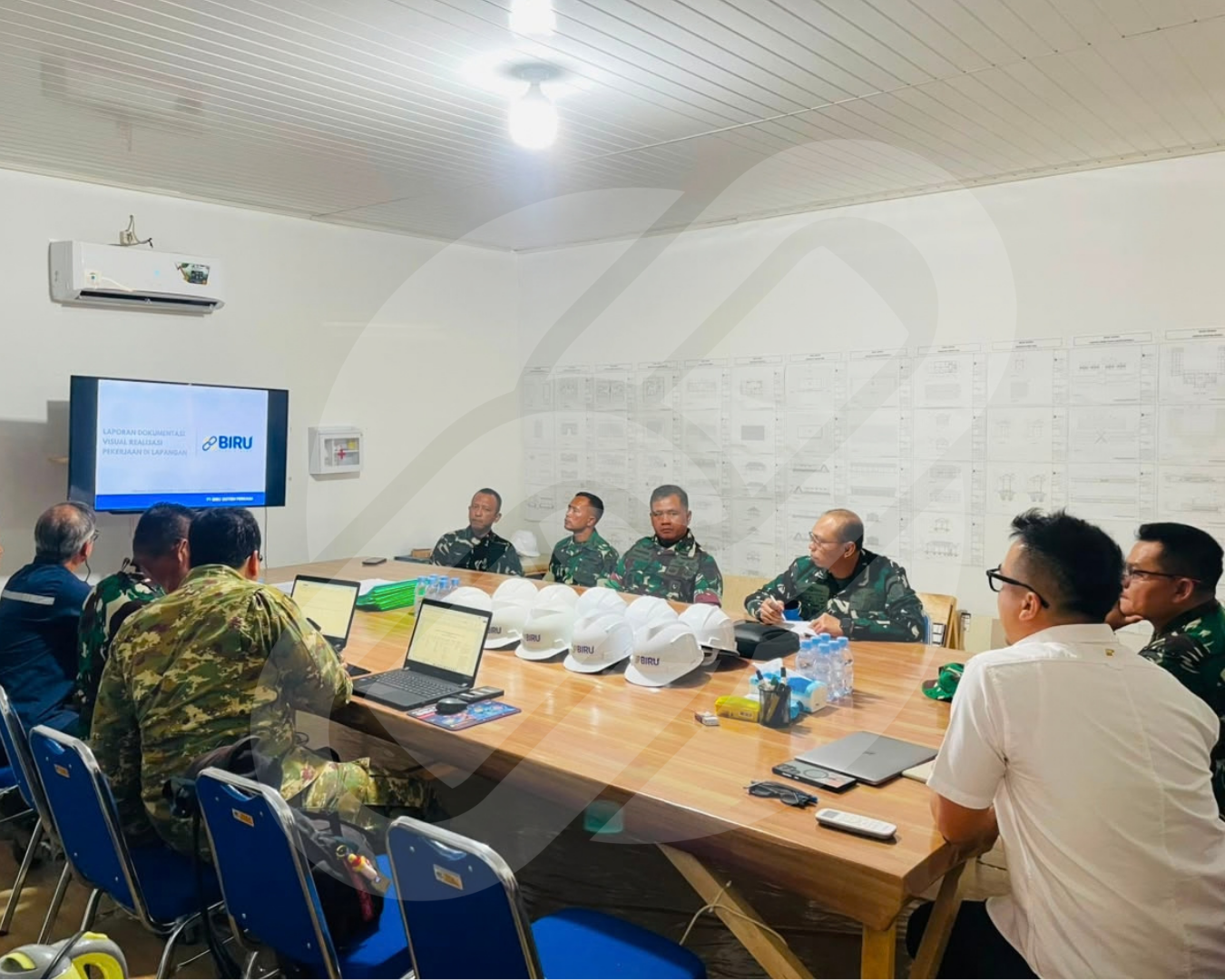 TIM ITJEN KEMHAN LAKSANAKAN WASRIK, APRESIASI PROGRESS DAN MUTU PEKERJAAN BIRU