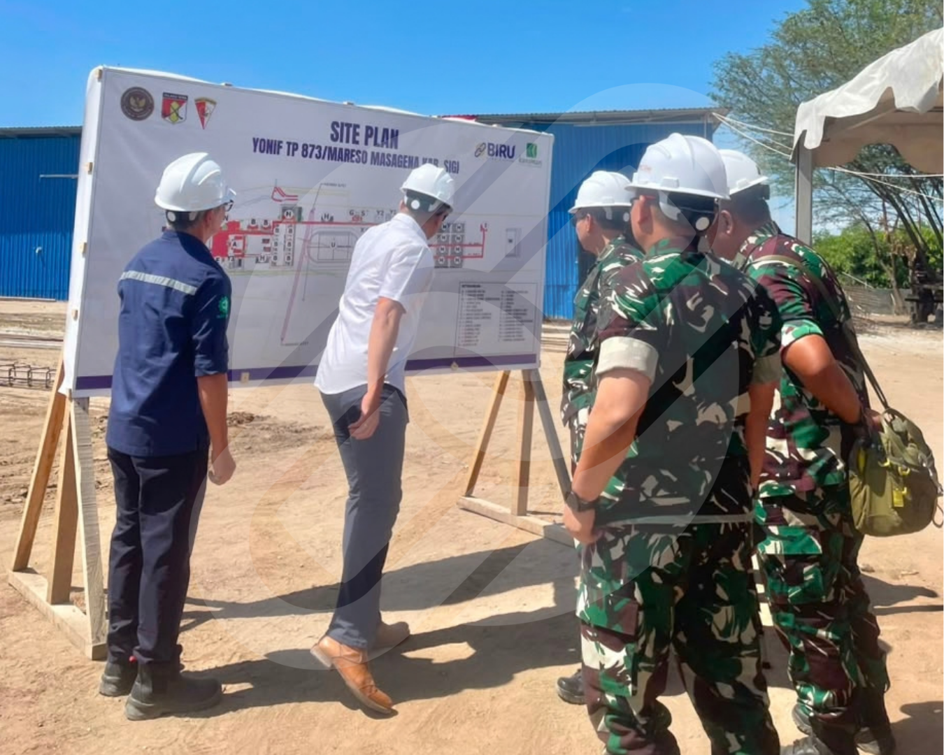 TIM ITJEN KEMHAN LAKSANAKAN WASRIK, APRESIASI PROGRESS DAN MUTU PEKERJAAN BIRU